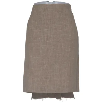 Rok (Beige) van Wunderkind Linnen, Nylon, Zijde, Wol