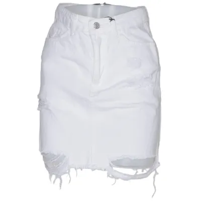 Jeanskjol (Vit) från LCW Jeans Bomull