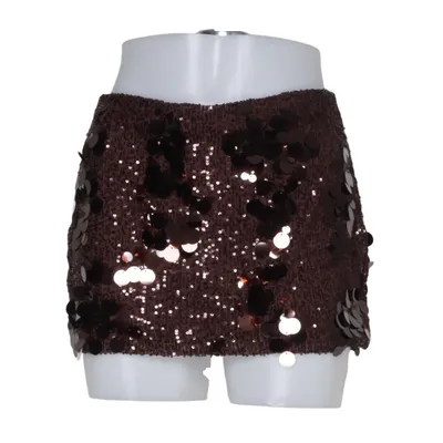 Kjol (Brun) från Bershka Elastan, Polyester
