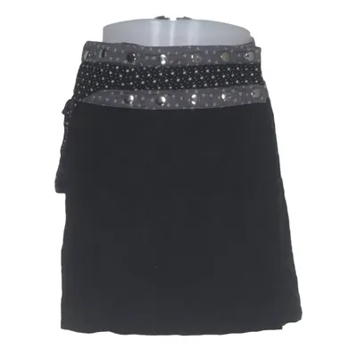Skirt (Black, White) from Moshiki Cotton