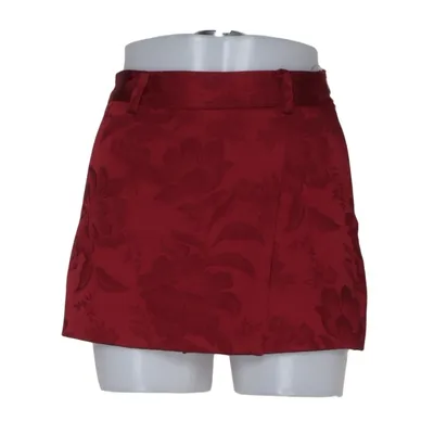 Skort (Rood) van Zara Elastaan, Polyester