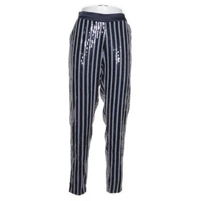 Leggings (Blauw, Zilver) van Custommade Elastaan, Zijde