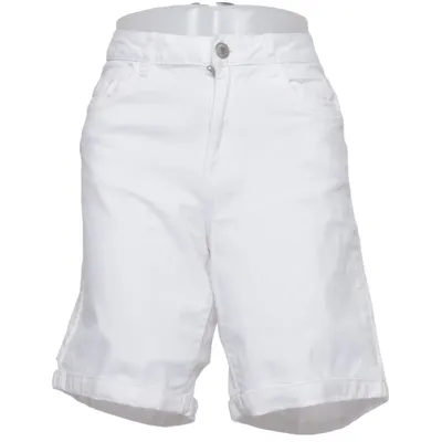 Short en jean (Blanc) de Hema Coton, Élasthane