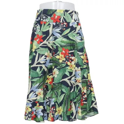 Jupe (Bleu, Multicolore) de Zara Basic Collection Coton