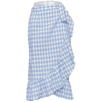 Wrap skirt (Blue, White) from Neo Noir Polyamide, Polyester, Viscose