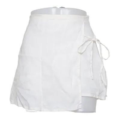 Jupe portefeuille (Blanc) de Bari Lin