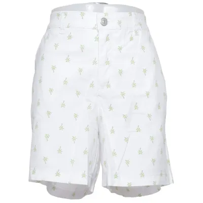 Shorts (Vit, Grön) från Gloria Vanderbilt Bomull, Elastan