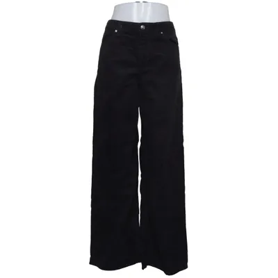 Corduroy pants (Black) from Divided by H&M Cotton