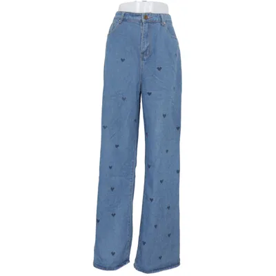 Jean (Bleu) de Boohoo Blue Coton, Élasthane, Polyester, Viscose
