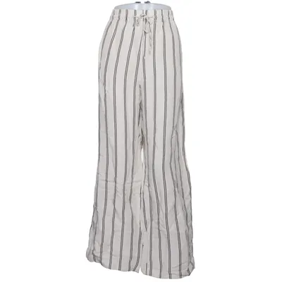 Pantalon (Beige, Noir) de H&M Lin, Viscose