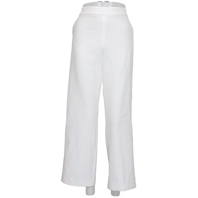 Pantalon patte d'éléphant (Blanc) de Xandres Élasthane, Polyester recyclé