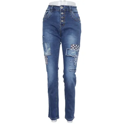 Jeans (K8612) fra Karostar Bomuld, Elastan, Polyester