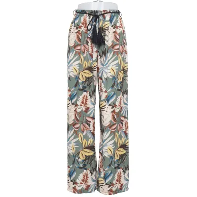 Pantalon patte d'éléphant (Vert, Multicolore) de G.Ricceri Polyester
