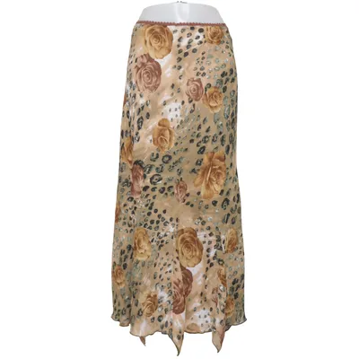 Maxi skirt (Beige, Brown, Multicolored) from Modeszene Polyester