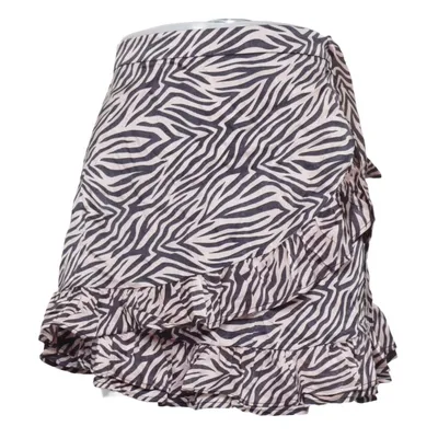 Jupe portefeuille (Beige, Noir) de Rough Studios Soie