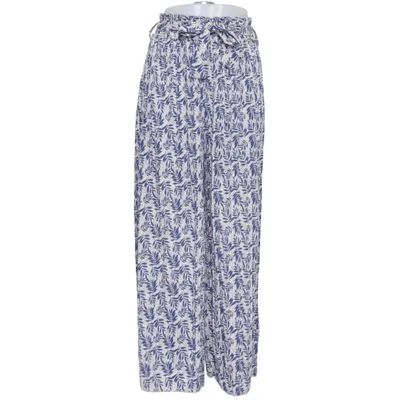 Palazzobukser (Blå, Hvid) fra Airisa Bomuld, Polyester