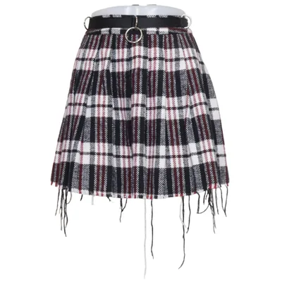 Jupe (Noir, Blanc, Rouge) de Current Mood Polyester, Laine