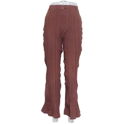 Palazzo pants (Brown) from The Slow Label Elastane, Organic cotton