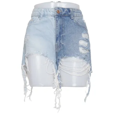 Short en jean (Bleu, Multicolore) de Dilvin Blue Coton