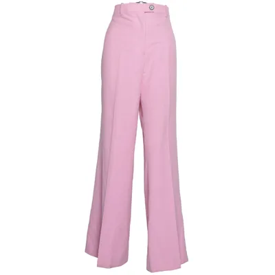 Palazzo broek (Roze) van Zara Elastaan, Polyester, Viscose