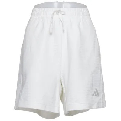 Short de sport (Blanc) de Adidas Coton, Élasthane, Polyester recyclé