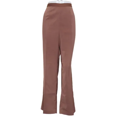 Pantalon patte d'éléphant (Marron) de Votre Mode Élasthane, Polyester