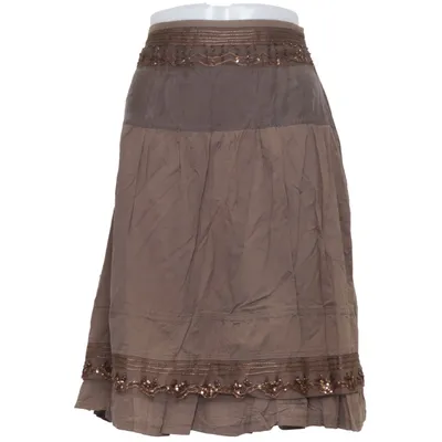 Skirt (Brown) from Soya Cotton, Silk