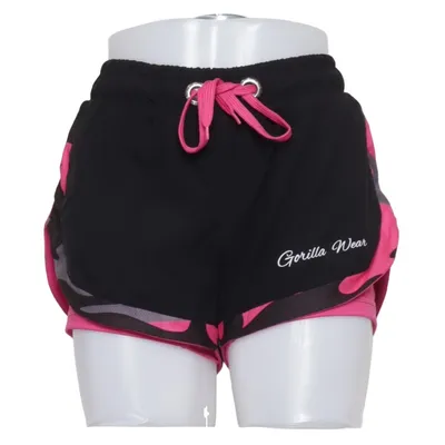 Træningsshorts (Sort, Pink, Flerfarvet) fra Gorilla Wear Polyester