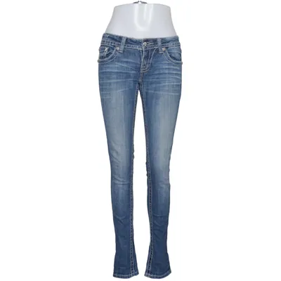 Jeans (Blå) från Miss Me Bomull, Elastan
