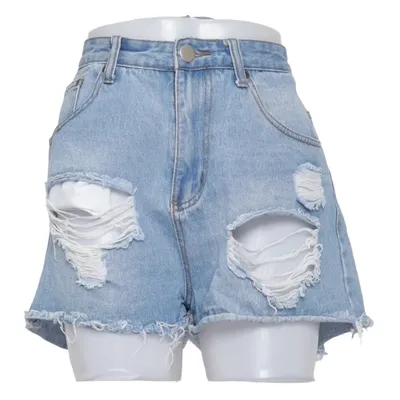 Denim shorts (Blue) from Boohoo Blue Cotton, Polyester