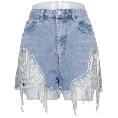 Jeansshorts (Blå) från The Brand Bomull, Viskos