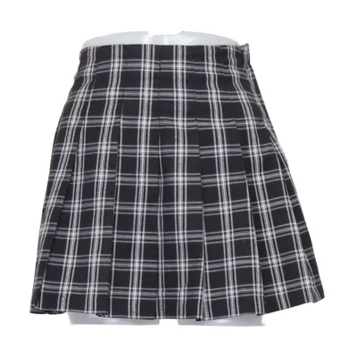 Skirt (Black, White) from Divided by H&M Elastane, Polyester