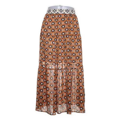Maxi nederdel (Brun, Sort, Hvid) fra Karen by Simonsen Polyester, Viscose