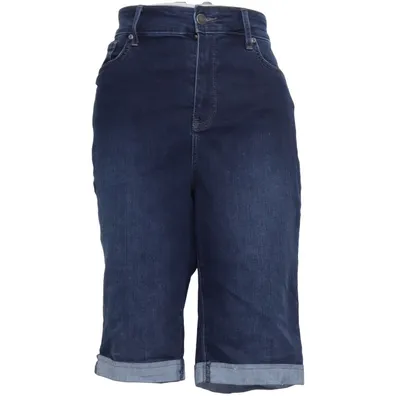 Denim shorts (Blauw) van NYDJ Katoen, Elastaan, Polyester