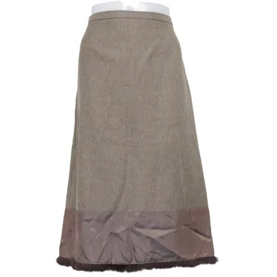 Skirt (Beige, Brown) from Greenhouse Polyester