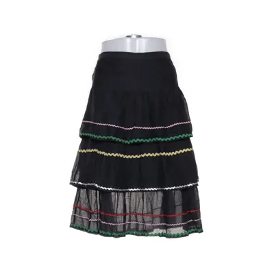 Kjol (Svart, Flerfärgad) från Ganni Bomull, Silke, Viskos