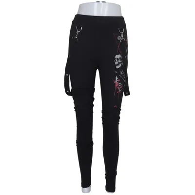 Legging (Noir) de Gothicana by EMP Coton, Élasthane