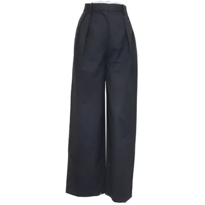 Pantalon de costume (Noir) de Zara Polyester, Laine