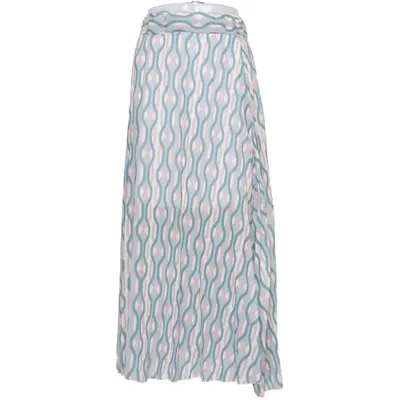 Jupe longue (Vert, Rose, Blanc) de Lolive Verte Élasthane, Polyester, Viscose