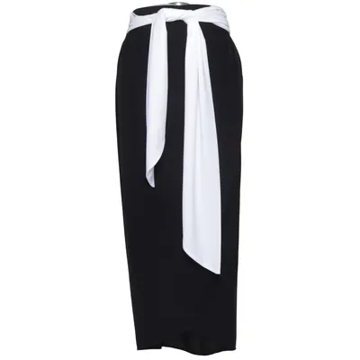 Jupe (Noir, Blanc) de Gottex Polyester