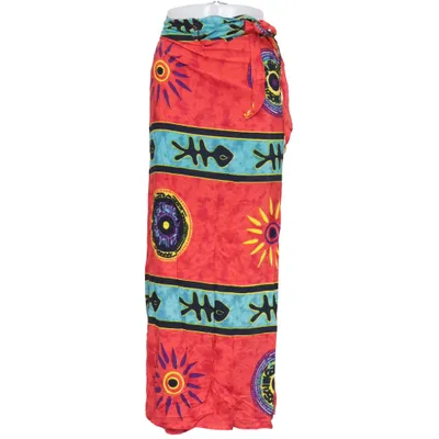 Wrap skirt (Red, Blue, Yellow, Multicolored) from Rayon