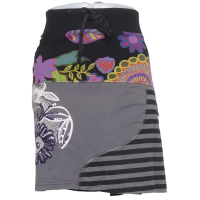 Jupe (Gris, Noir, Multicolore) de Desigual Coton