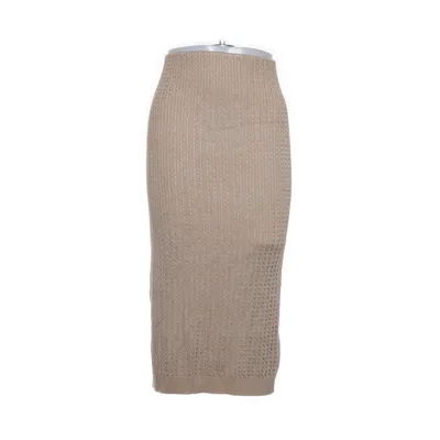 Nederdel (Beige) fra Lauren Ralph Lauren Bomuld, Nylon, Viscose