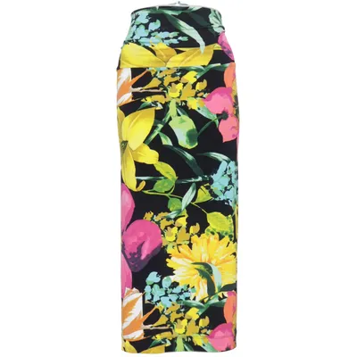 Nederdel (Sort, Flerfarvet) fra Yoek Elastan, Polyester