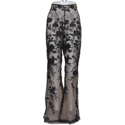 Palazzobyxor (Svart, Beige) Polyamid, Polyester