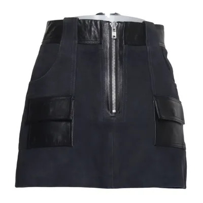 Läderkjol (Svart) från Ganni Skinn, Polyester