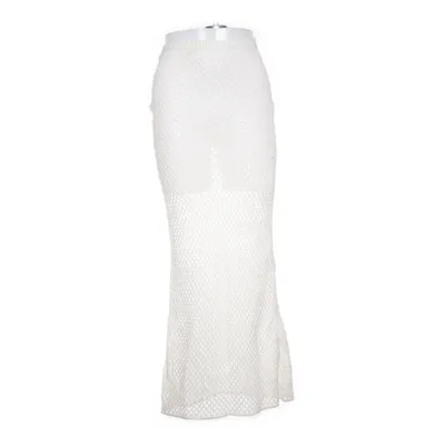 Strandkjol (Vit) från PrettyLittleThing Akryl, Bomull