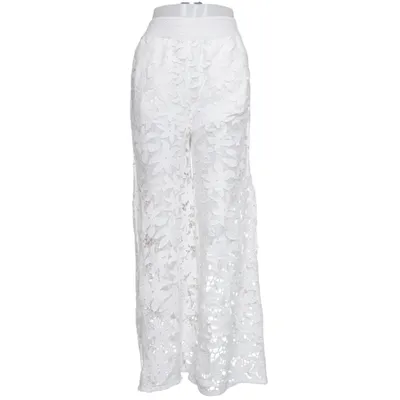 Palazzo broek (Wit) van Antica Sartoria Polyester