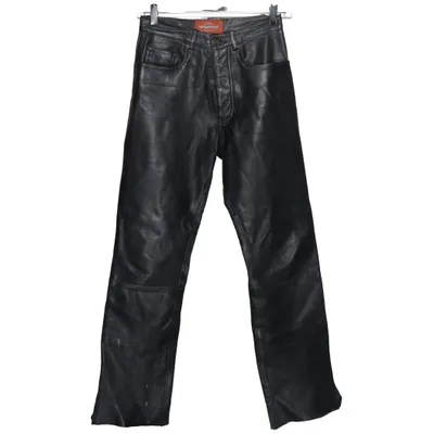 Leren broek (Zwart) van Montgomery