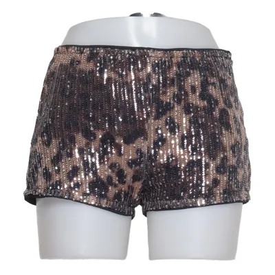 Hotpants (Brun, Svart, Silverfärgad) från Romwe Elastan, Polyester